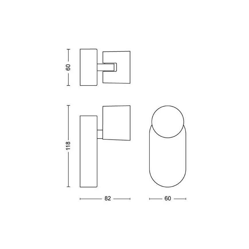 Philips - LED Hämardatav kohtvalgusti seinale LED/4,5W/230V