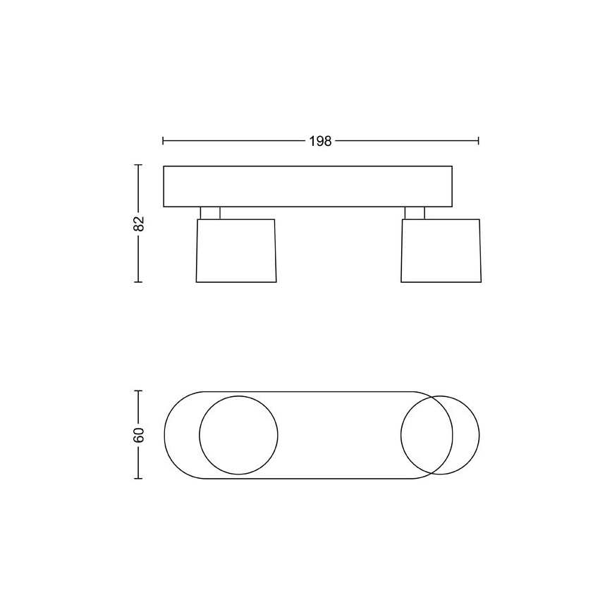 Philips - LED Hämardatav kohtvalgusti 2xLED/4,5W/230V