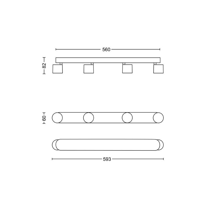 Philips - LED Hämardatav kohtvalgusti 4xLED/4,5W/230V