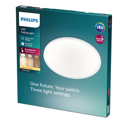 Philips - LED-hämardatav laelamp CLEAR LED/18W/230V 2700K