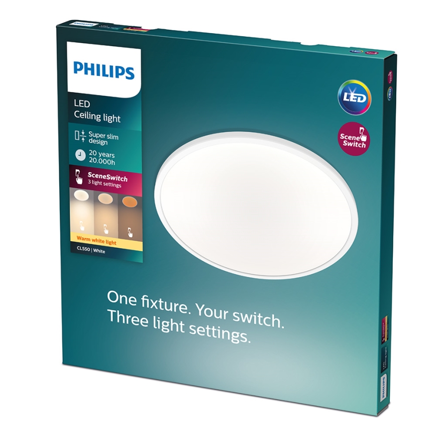 Philips - LED-hämardatav laelamp CLEAR LED/18W/230V 2700K