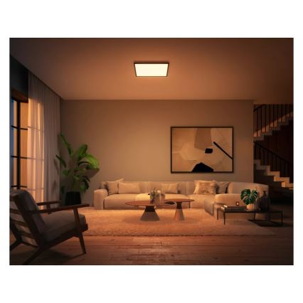 Philips - Hämardatav LED-laelamp Hue AURELLE LED/39W/230V 2200-6500K 60x60 cm must