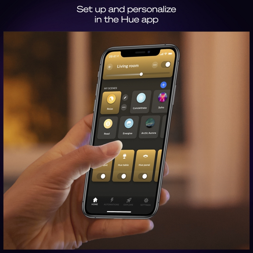 Philips - hämardatav LED-laelamp Hue AURELLE LED/39W/230V 2200-6500K 60x60 cm valge