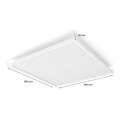 Philips - hämardatav LED-laelamp Hue AURELLE LED/39W/230V 2200-6500K 60x60 cm valge