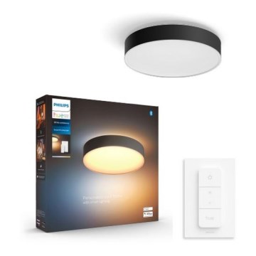 Philips - LED hämardatav laelamp Hue LED/19,2W/230V 2200-6500K läbimõõt 381 mm must + kaugjuhtimispult