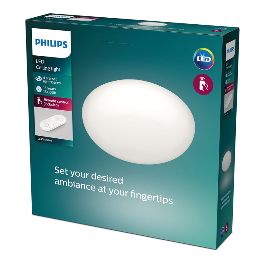 Philips - Hämardatav LED-laevalgusti LED/23W/230V + kaugjuhtimispult