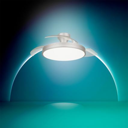 Philips - LED hämardatav laelamp ventilaatoriga ATLAS LED/35W/230V mattkroom + kaugjuhtimispult