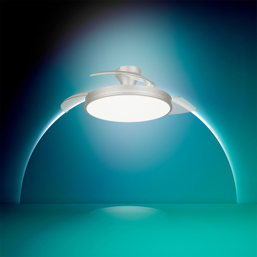 Philips - LED hämardatav laelamp ventilaatoriga ATLAS LED/35W/230V mattkroom + kaugjuhtimispult