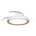 Philips - LED hämardatav laelamp ventilaatoriga BLISS LED/35W/230V, kuldne + kaugjuhtimispult