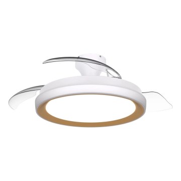 Philips - LED hämardatav laelamp ventilaatoriga BLISS LED/35W/230V, kuldne + kaugjuhtimispult