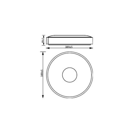 Philips - LED Hämardatav laevalgusti COINER SCENE SWITCH LED/24W/230V 2700K must