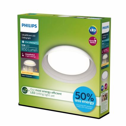 Philips - LED Hämardatav laevalgusti FLETA SCENE SWITCH LED/10W/230V 2700K läbipaistev
