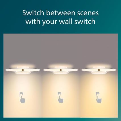 Philips- LED Hämardatav laevalgusti SCENE SWITCH LED/30W/230V 2700K hõbedane