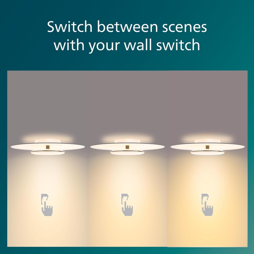 Philips- LED Hämardatav laevalgusti SCENE SWITCH LED/30W/230V 2700K hõbedane