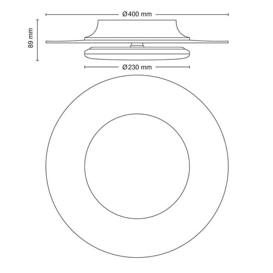 Philips- LED Hämardatav laevalgusti SCENE SWITCH LED/30W/230V 2700K must