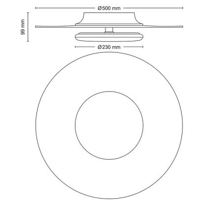 Philips- LED Hämardatav laevalgusti SCENE SWITCH LED/40W/230V 2700K hõbedane