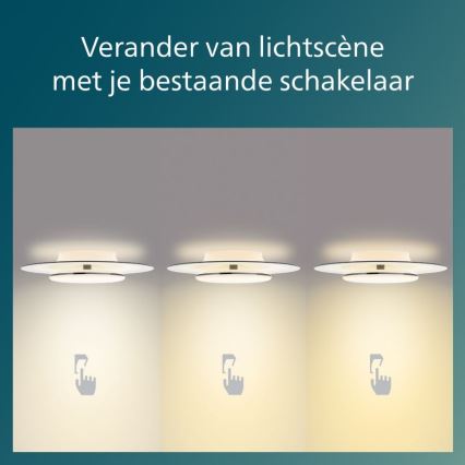 Philips- LED Hämardatav laevalgusti SCENE SWITCH LED/40W/230V 2700K must