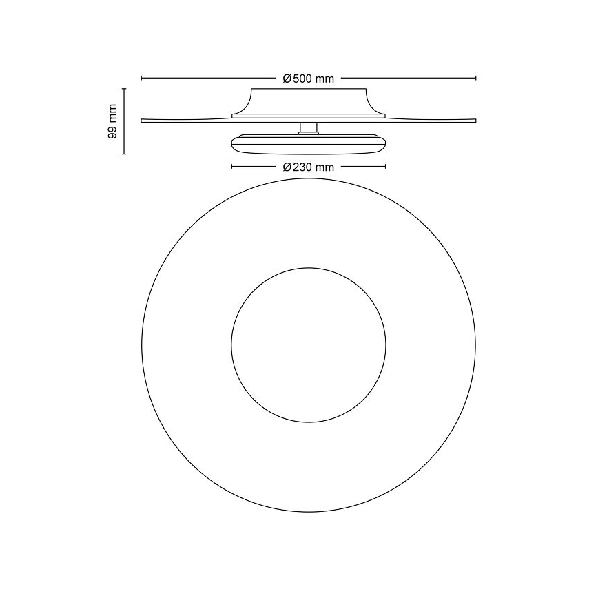 Philips- LED Hämardatav laevalgusti SCENE SWITCH LED/40W/230V 2700K must