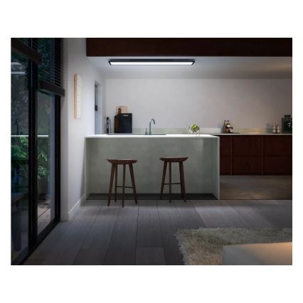 Philips - LED Hämardatav laevalgusti Hue AURELLE LED/39W/230V 2200-6500K 120x30 cm must
