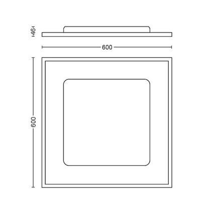 Philips - LED Hämardatav laevalgusti Hue LED/39W/230V 2200-6500K + kaugjuhtimispult