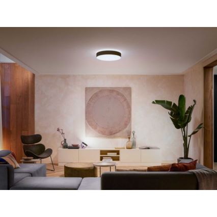 Philips - Hue LED hämardatav laelamp LED/33,5W/230V 2200-6500K läbimõõt 425 mm must + kaugjuhtimispult