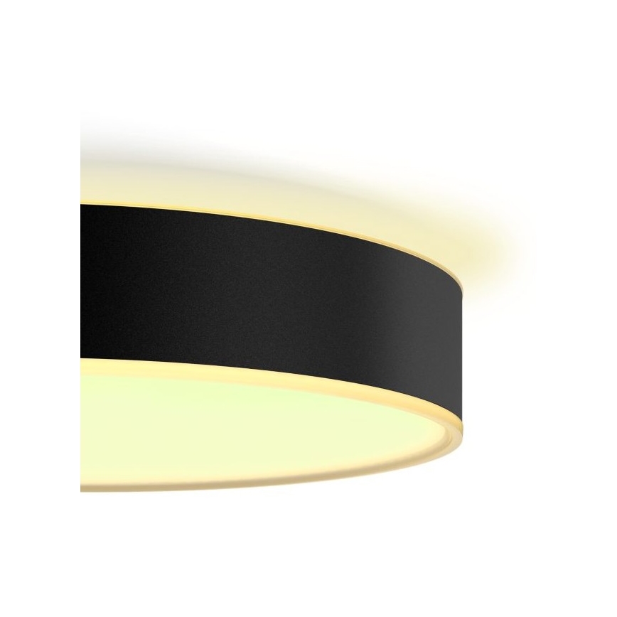 Philips - LED Hämardatav laevalgusti Hue LED/33,5W/230V 2200-6500K d. 425 mm must + kaugjuhtimispult