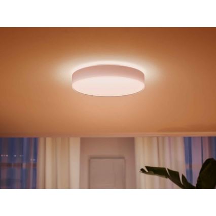 Philips - LED Hämardatav laevalgusti Hue LED/33,5W/230V 2200-6500K d. 425 mm valge + kaugjuhtimispult