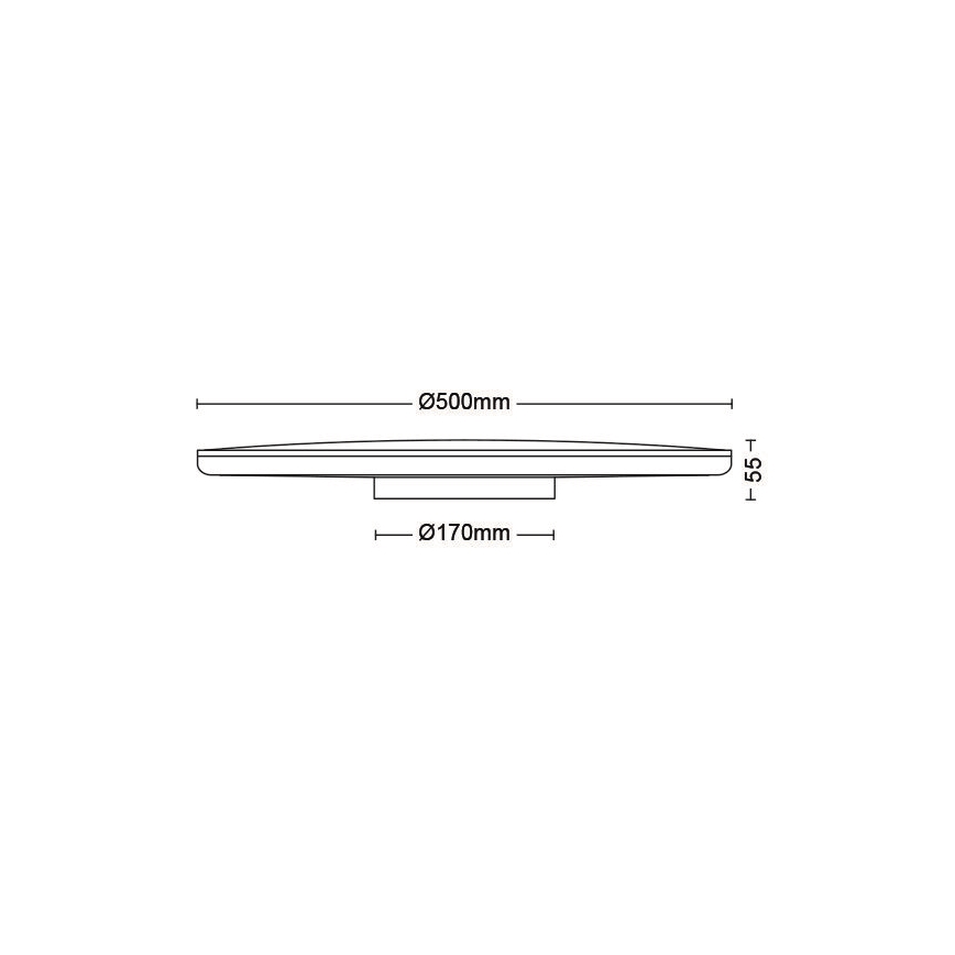 Philips - LED Hämardatav laevalgusti SCENE SWITCH LED/36W/230V d. 50 cm 4000K must
