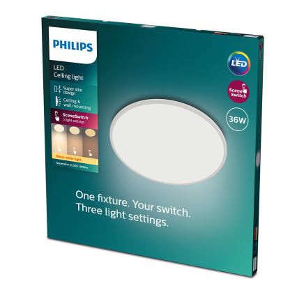 Philips - LED Hämardatav laevalgusti SUPERSLIM SCENE SWITCH LED/36W/230V