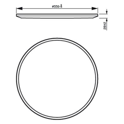 Philips - LED Hämardatav laevalgusti SUPERSLIM SCENE SWITCH LED/36W/230V