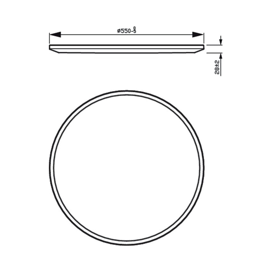 Philips - LED Hämardatav laevalgusti SUPERSLIM SCENE SWITCH LED/36W/230V