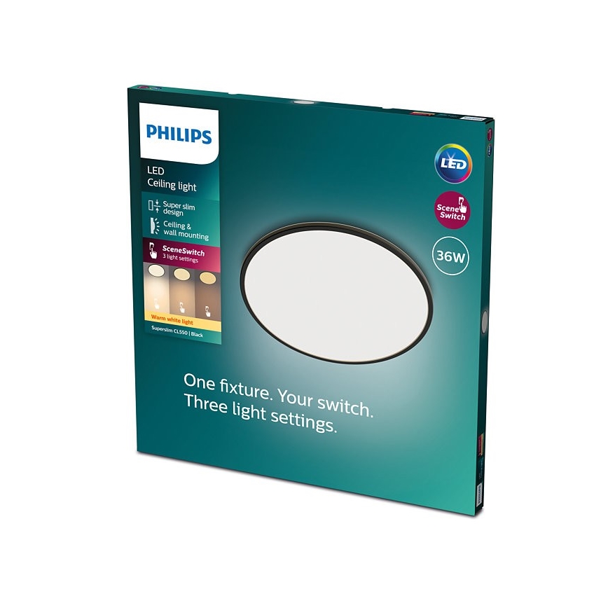 Philips - LED Hämardatav laevalgusti SUPERSLIM SCENE SWITCH LED/36W/230V