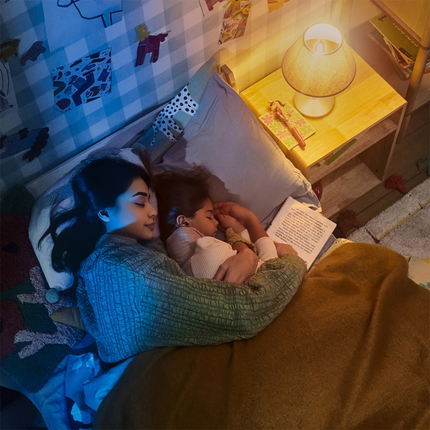 Philips - hämardatav LED-laeventilaator OLAS LED/24W/230V läbimõõt 106 cm valge/pruun + kaugjuhtimispult