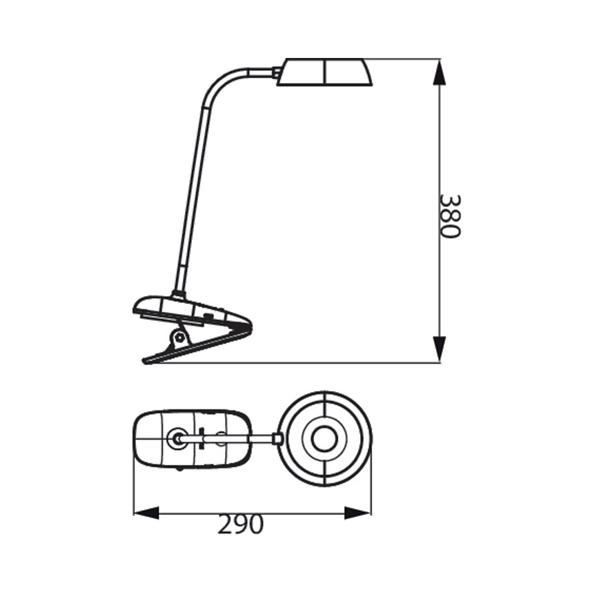 Philips - LED Hämardatav lamp klambriga DONUTCLIP LED/3W/5V CRI90 valge