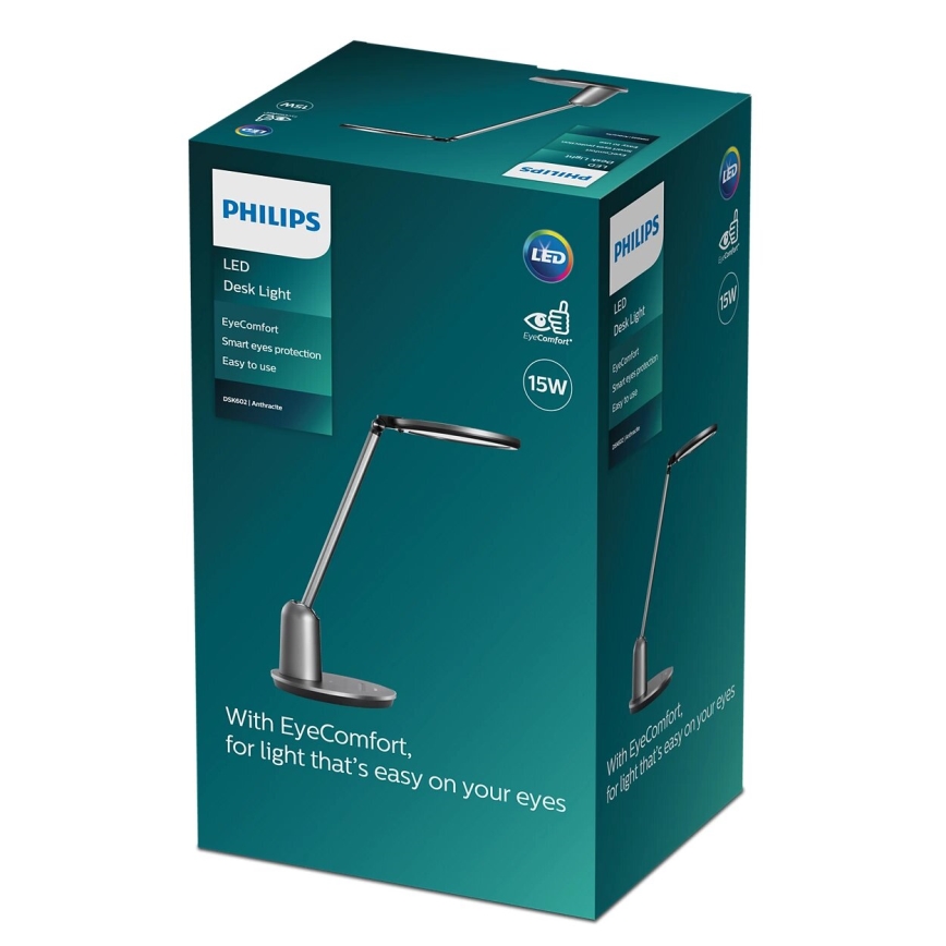 Philips - LED Hämardatav puutetundlik laualamp EINSTEIN SCENE SWITCH LED/15W/230V 2800/4000/5100K CRI94
