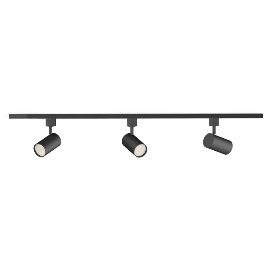 Philips - LED hämardatav suunatav valgusti siinisüsteemis EASYLINK 3xGU10/6,2W/230V 2200-2700K 1m must
