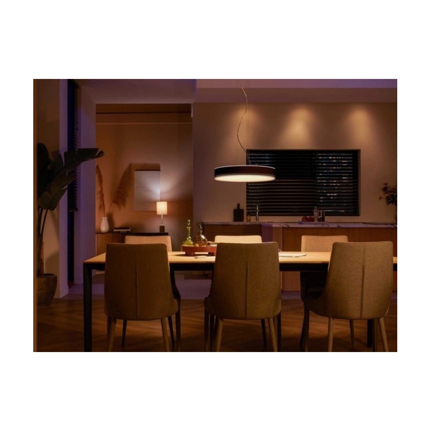 Philips - LED Hämardatav lühter Hue LED/33,5W/230V 2200-6500K must + kaugjuhtimispult