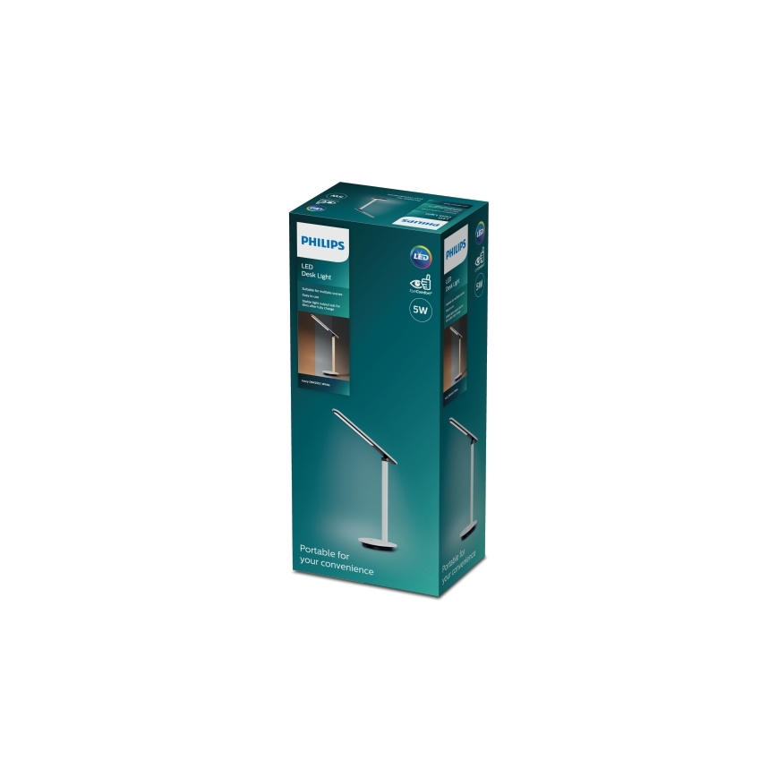Philips - LED Hämardatav puutetundlik laualamp ROCK LED/5W/5V 1800 mAh