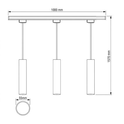 Philips - LED RGBW hämardatav kaabliga rippvalgusti EASYLINK HUE liistsüsteemi jaoks 3xGU10/4,7W/230V 2200-6500K 1m valge + Hue bridge