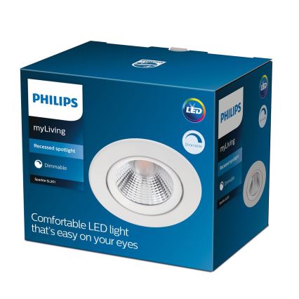 Philips - LED Hämardatav süvistatav valgusti LED/5,5W/230V 2700K