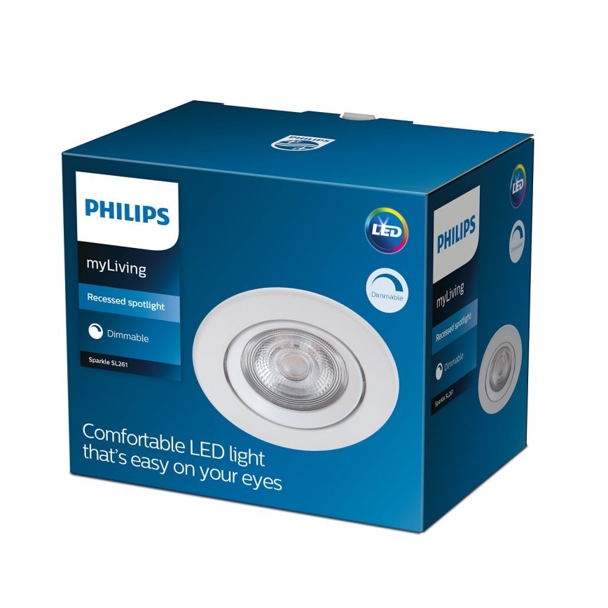Philips - LED Hämardatav süvistatav valgusti LED/5W/230V 2700K