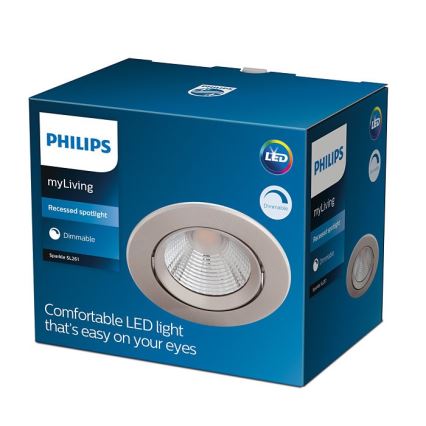 Philips - LED Hämardatav süvistatav valgusti SPARKLE LED/5,5W/230V