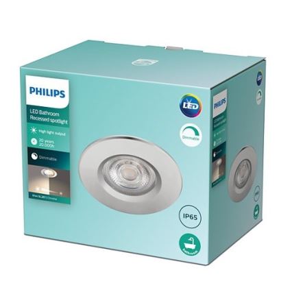Philips - LED Hämardatav süvistatav vannitoa valgusti DIVE 1xLED/5W/230V IP65