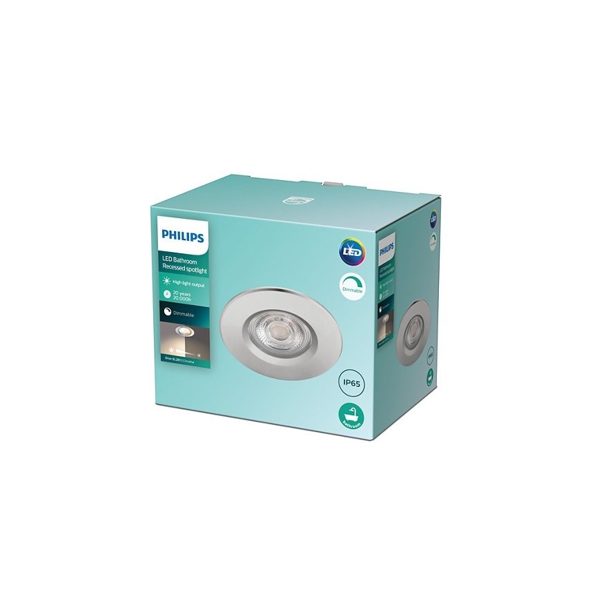 Philips - LED Hämardatav süvistatav vannitoa valgusti DIVE 1xLED/5W/230V IP65