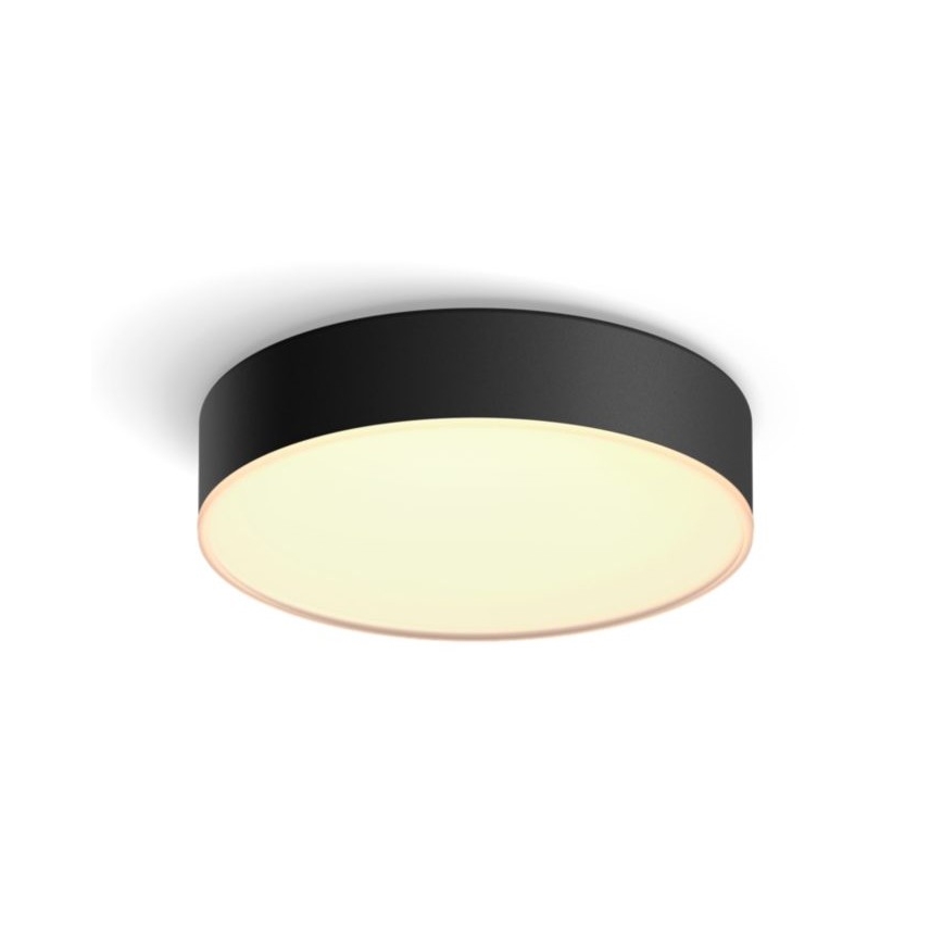 Philips - LED Hämardatav laevalgusti Hue LED/9,6W/230V 2200-6500K d. 261 mm must + kaugjuhtimispult
