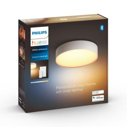 Philips - LED Hämardatav laevalgusti Hue LED/9,6W/230V 2200–6500K d. 261 mm valge + kaugjuhtimispult