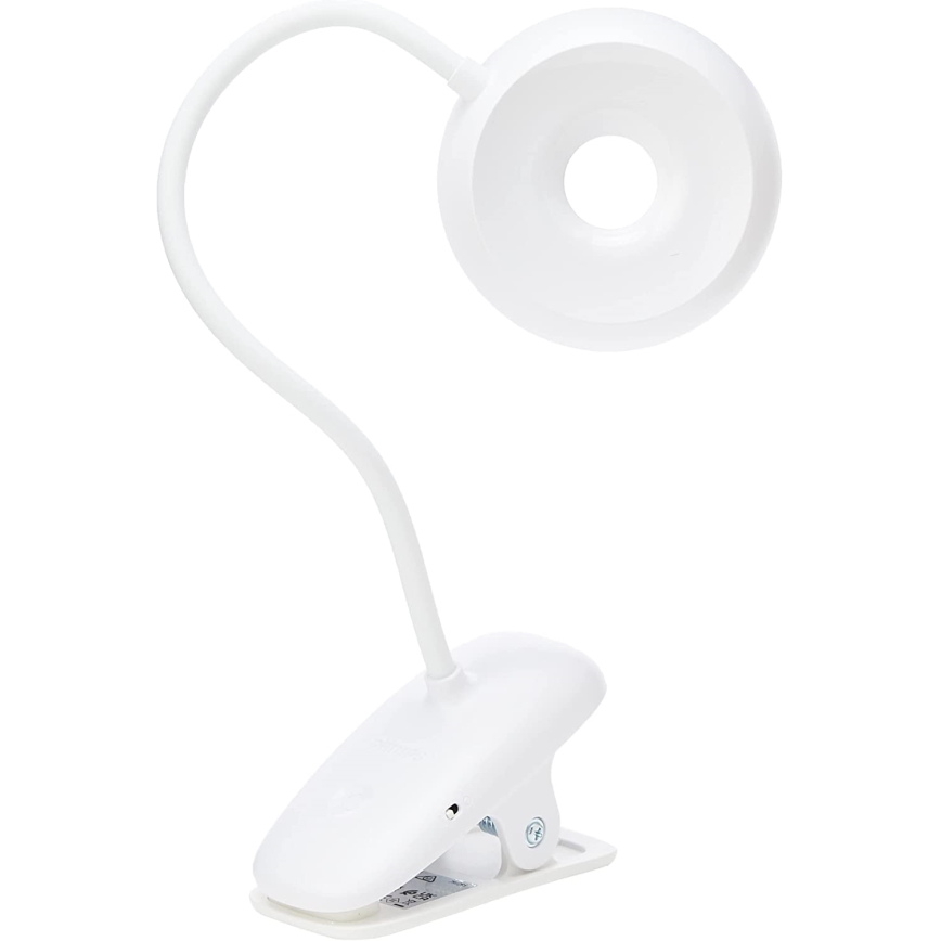 Philips - LED Hämardatav valgusti klambriga DONUTCLIP LED/3W/5V 1200 mAh CRI 90 valge