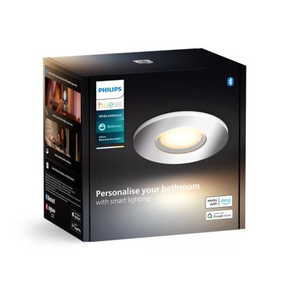 Philips - LED Hämardatav süvistatav valgusti vannituppa Hue ADORE BATHROOM 1xGU10/4,2W/230V 2200-6500K IP44