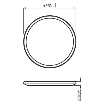 Philips - LED Hämardatav välivalgusti SUPERSLIM SCENE SWITCH LED/15W/230V IP54 must