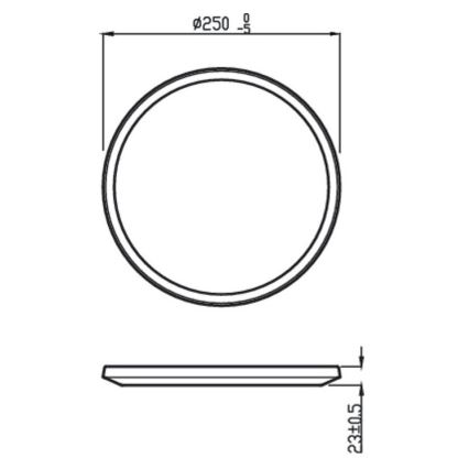 Philips - LED Hämardatav välivalgusti SUPERSLIM SCENE SWITCH LED/15W/230V IP54 valge